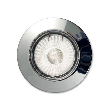Ideal Lux - Indbygningsspot JAZZ 1xGU10/50W/230V Ø 7,7 cm blank krom