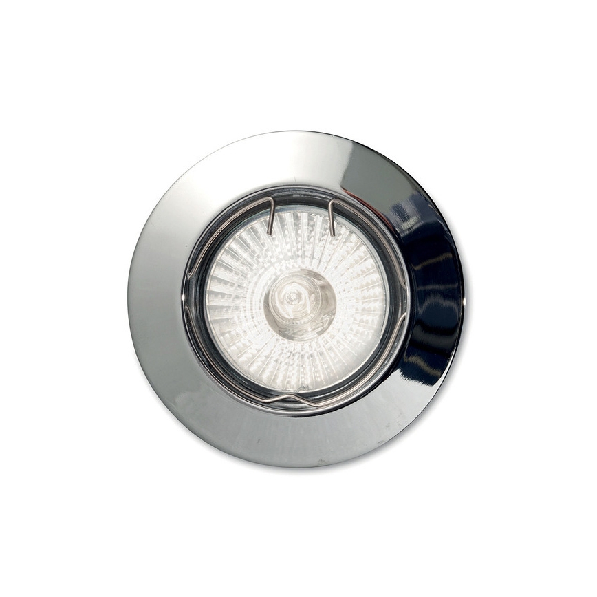 Ideal Lux - Indbygningsspot JAZZ 1xGU10/50W/230V Ø 7,7 cm blank krom
