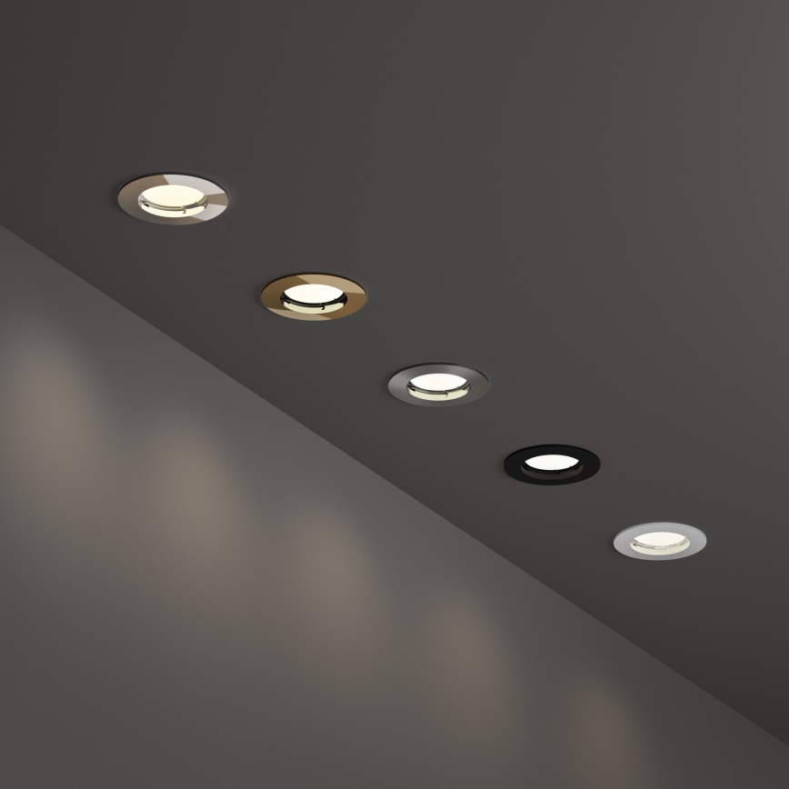 Ideal Lux - Indbygningsspot JAZZ 1xGU10/50W/230V Ø 7,7 cm mat krom