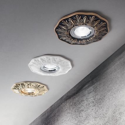 Ideal Lux - Indbygningsspot POLKA 1xGU10/50W/230V, guld