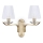 Ideal Lux - Krystal væ lampe PEGASO 2xE14/28W/230V guldfarvet