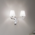 Ideal Lux - Krystal væglampe PEGASO 2xE14/28W/230V blank krom