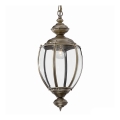 Ideal Lux - Kædeophængt lysekrone NORMA 1xE27/60W/230V Ø 25 cm bronzefarvet