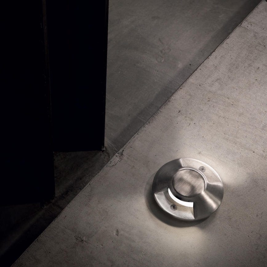 Ideal Lux - LED kørebar nedgravningsarmatur ROCKET LED/3W/230V CRI 90 IK08 IP67 mat krom
