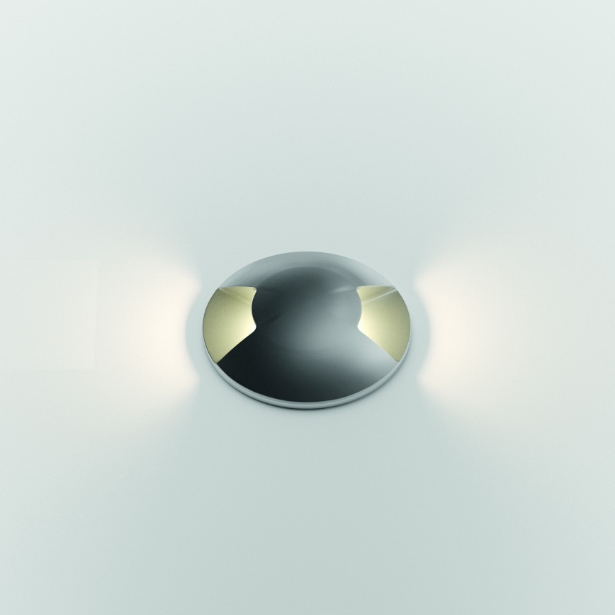 Ideal Lux - LED kørebar nedgravningsarmatur ROCKET LED/3W/230V CRI 90 IK08 IP67 mat krom