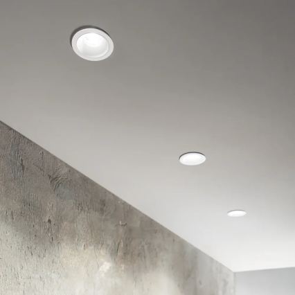 Ideal Lux - LED badeværelsesindbygningsspot GAME TRIM LED/11W/230V 3000K CRI 90 Ø 8,5 cm IP65 hvid