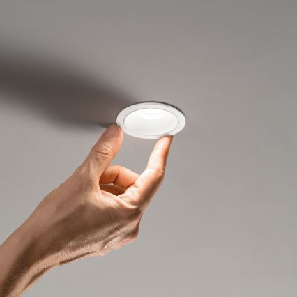 Ideal Lux - LED badeværelsesindbygningsspot GAME TRIM LED/11W/230V 3000K CRI 90 Ø 8,5 cm IP65 hvid