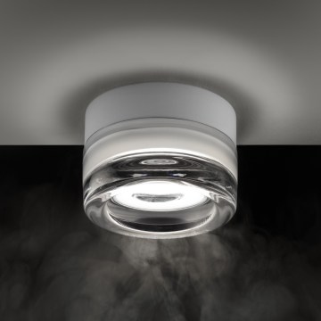 Ideal Lux - LED badeværelsesloftlampe LOLLY 1xGX53/9W/230V Ø 10,5 cm IP44 hvid/klar