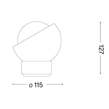 Ideal Lux - LED bordlampe BLOOM 1xG9/3W/230V guld/røget beige