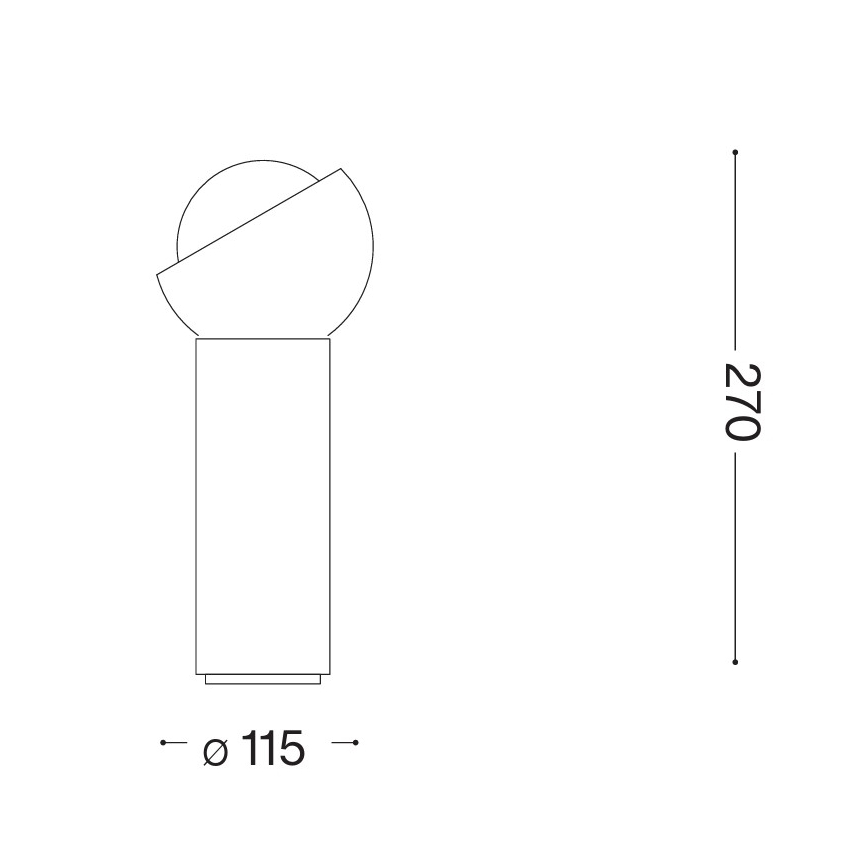 Ideal Lux - LED bordlampe BLOOM 1xG9/3W/230V guld/røget beige