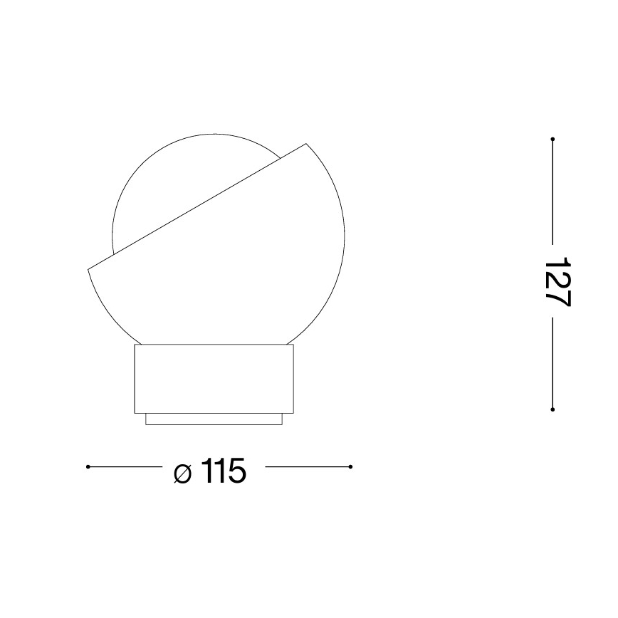 Ideal Lux - LED bordlampe BLOOM 1xG9/3W/230V sort