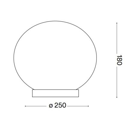 Ideal Lux - LED bordlampe CANDY 1xG9/3W/230V diameter 25 cm hvid