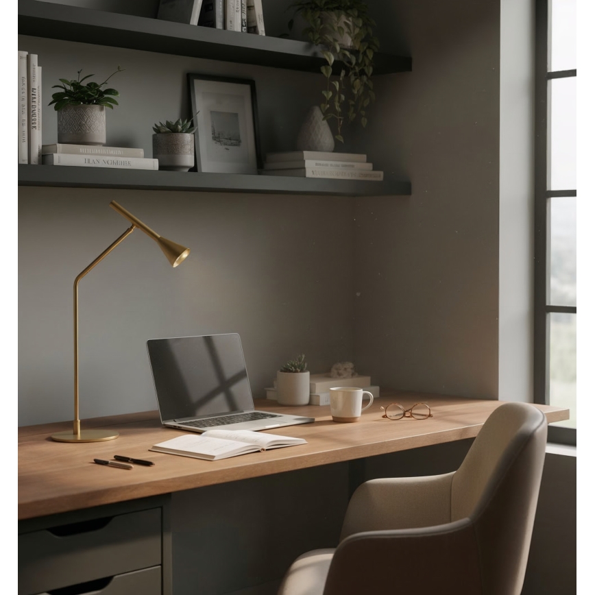 Ideal Lux - LED bordlampe m. touch-funktion dæmpbar DIESIS LED/6,5W/230V CRI 90 guldfarvet