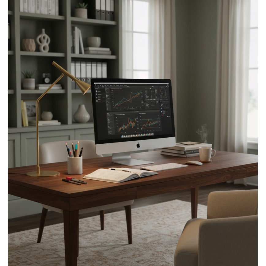 Ideal Lux - LED bordlampe m. touch-funktion dæmpbar DIESIS LED/6,5W/230V CRI 90 guldfarvet