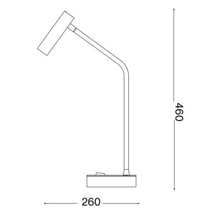 Ideal Lux - LED bordlampe EASY LED/3,5W/230V CRI 90 messing