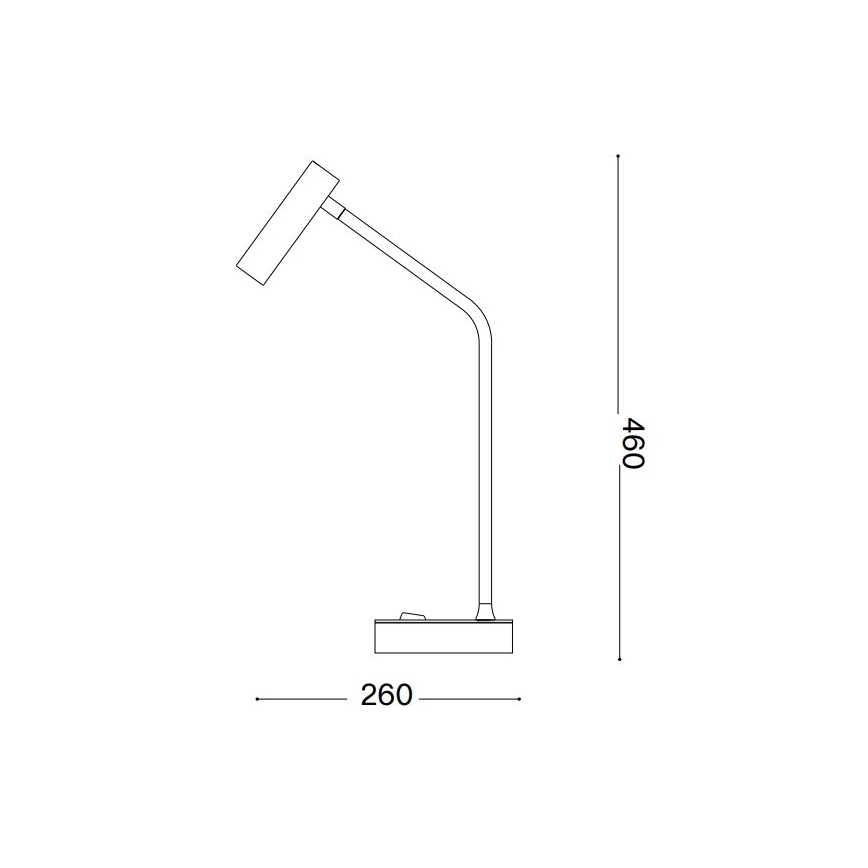 Ideal Lux - LED bordlampe EASY LED/3,5W/230V CRI 90 sort