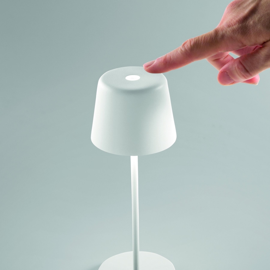 Ideal Lux - LED Dæmpbar touch-funktion udendørs bordlampe CUTE LED/2,5W/3,7V USB 2200-2700K IP65 hvid