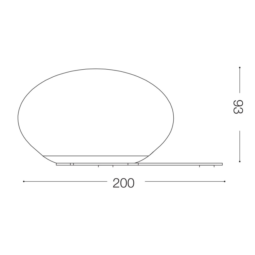 Ideal Lux - LED bordlampe NINFEA 1xGX53/9W/230V hvid