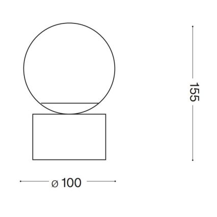 Ideal Lux - LED bordlampe PERLAGE 1xG9/3W/230V guldfarvet/hvid