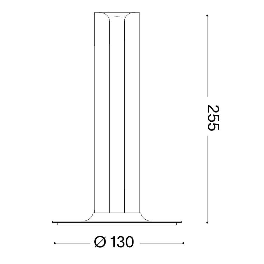 Ideal Lux - LED-dæmpbar bordlampe DORICA LED/8W/230V CRI 90 hvid
