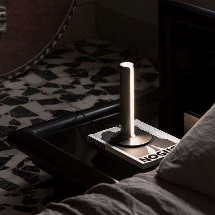 Ideal Lux - LED-dæmpbar bordlampe DORICA LED/8W/230V CRI 90 mat krom
