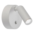 Ideal Lux - LED dæmpbar genopladelig berøringsbetjent vægspot BEAN LED/3W/5V CRI 95 hvid
