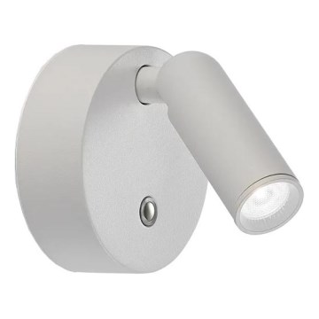 Ideal Lux - LED dæmpbar genopladelig berøringsbetjent vægspot BEAN LED/3W/5V CRI 95 hvid
