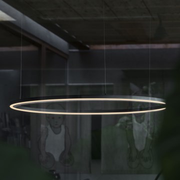 Ideal Lux - LED dæmpbar loftlampe på kabel ORACLE SLIM LED/43W/230V 3000K Ø 90 cm sort