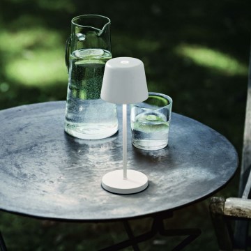 Ideal Lux - LED Dæmpbar touch-funktion udendørs bordlampe CUTE LED/2,5W/3,7V USB 2200-2700K IP65 hvid