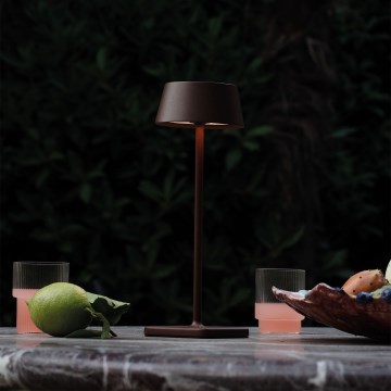 Ideal Lux - LED Dæmpbar touch-funktion udendørs lampe PURE LED/1,5W/3,7V CRI 90 IP54 brun