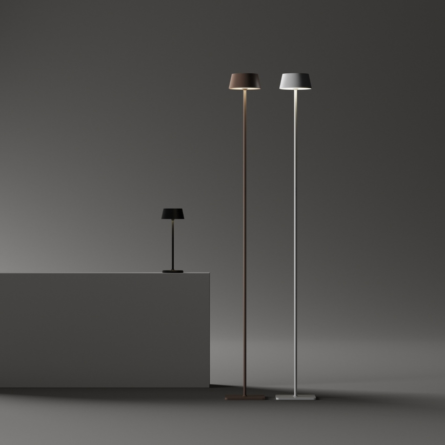 Ideal Lux - LED dæmpbar udendørslampe med touch PURE LED/1,5W/3,7V 2200 mAh CRI 90 IP54 brun