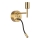 Ideal Lux - LED Fleksibel lampe med et beslag SÆT 1xE27/42W + LED/3W/230V CRI 90 USB guldfarvet