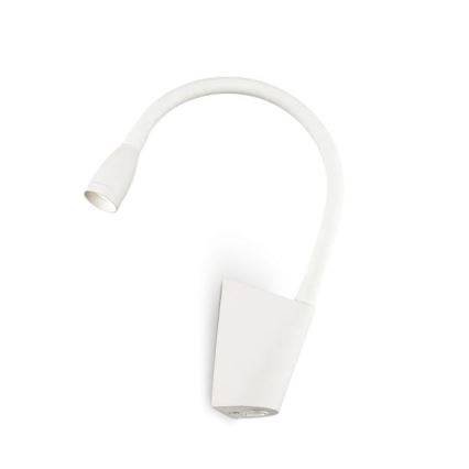 Ideal Lux - LED Fleksibel lille lampe GOOSE LED/3W/230V CRI 90 hvid