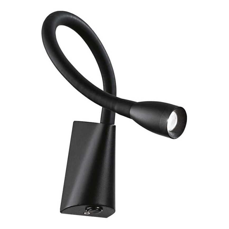 Ideal Lux - LED Fleksibel lille lampe GOOSE LED/3W/230V CRI 90 sort