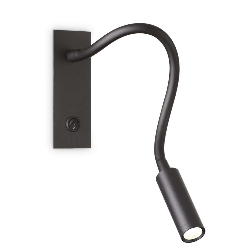 Ideal Lux - LED Fleksibel lille lampe IO LED/3W/230V CRI 90 sort