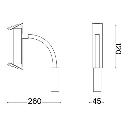 Ideal Lux - LED Fleksibel lille lampe IO LED/3W/230V CRI 90 sort