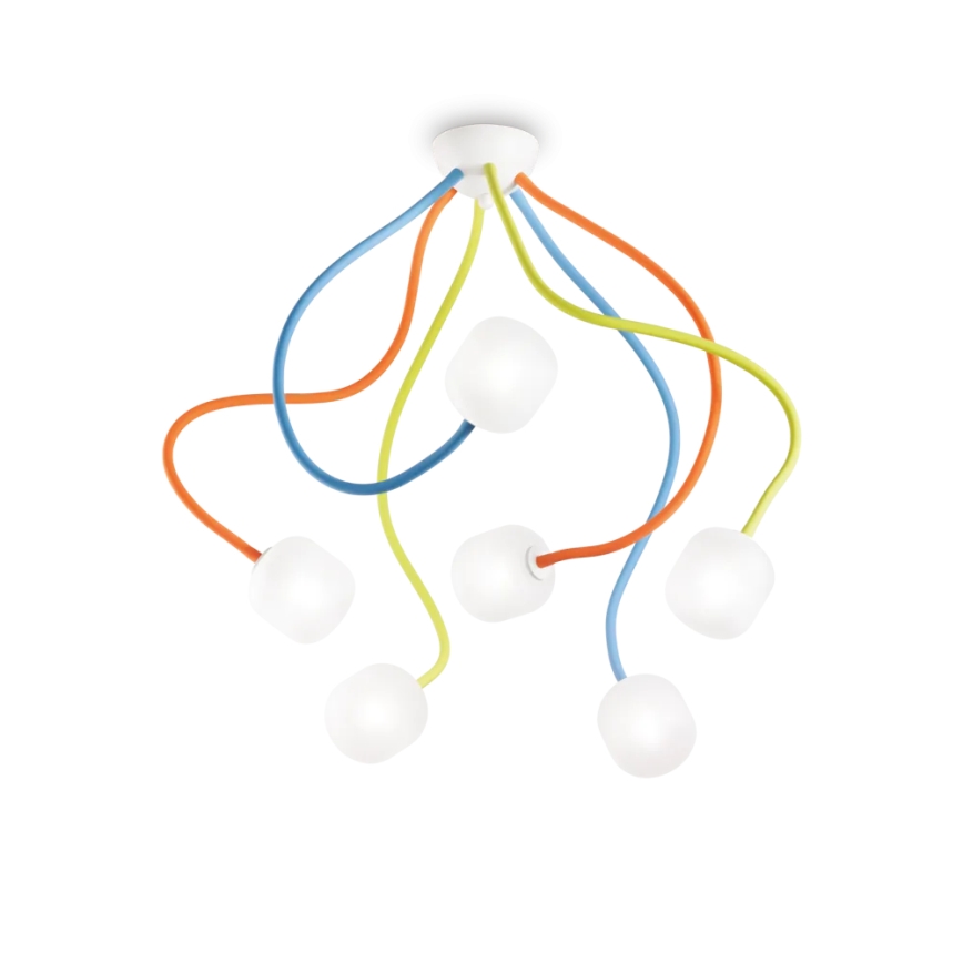 Ideal Lux - LED Fleksibel Loftlampe OCTOPUS 6xG9/3W/230V farverig