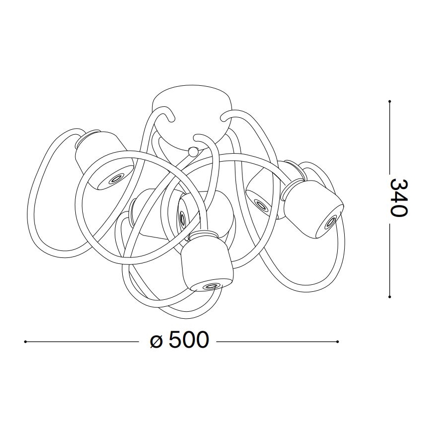 Ideal Lux - LED Fleksibel Loftlampe OCTOPUS 6xG9/3W/230V farverig