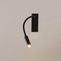 Ideal Lux - LED Fleksibel læselampe IO LED/3W/230V CRI 90 sort