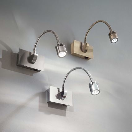 Ideal Lux - LED fleksibel væglampe DYNAMO LED/3,5W/230V CRI 90 bronzefarvet
