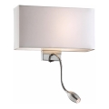 Ideal Lux - LED Fleksibel væglampe HOTEL 1xE27/60W + LED/1,5W/230V