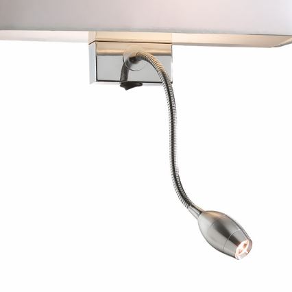 Ideal Lux - LED Fleksibel væglampe HOTEL 1xE27/60W + LED/1,5W/230V