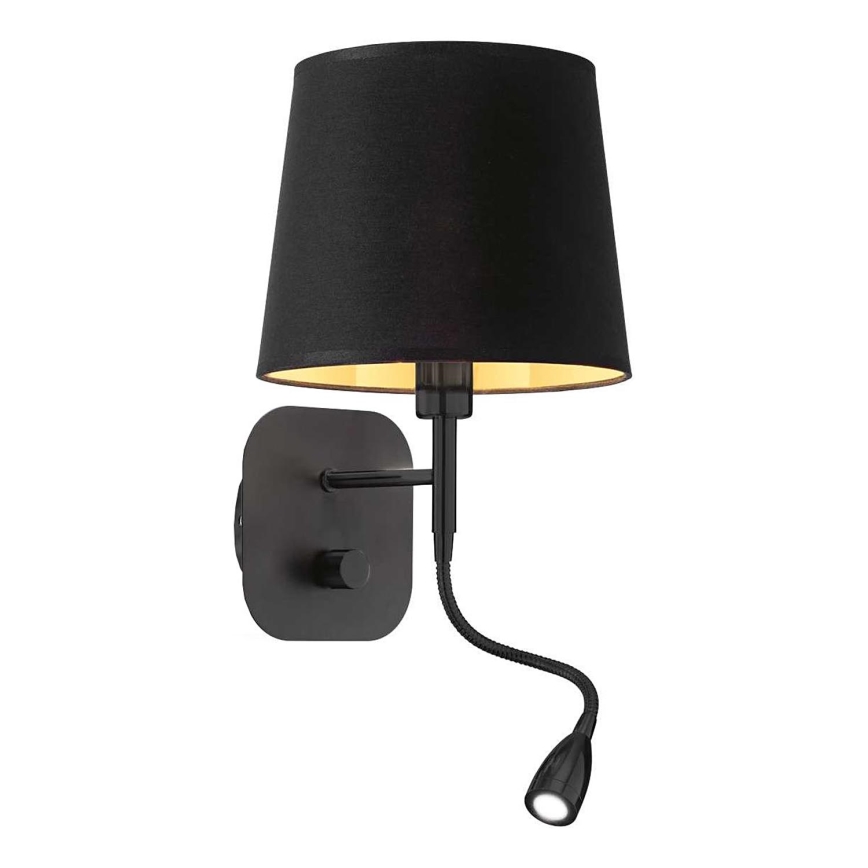 Ideal Lux - LED Fleksibel væglampe NORDIK 1xE14/40W + LED/1,5W/230V