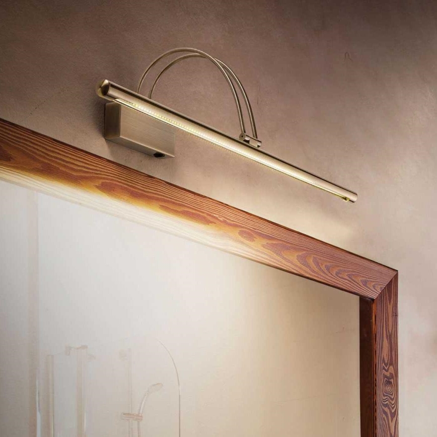 Ideal Lux - LED gallerilampe BOW LED/4,6W/230V 46 cm CRI 90 guldfarvet