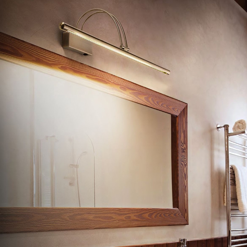 Ideal Lux - LED gallerilampe MIRROR LED/4,6W/230V messing