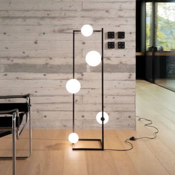 Ideal Lux - LED gulvlampe ANGOLO 5xG9/3W/230V sort