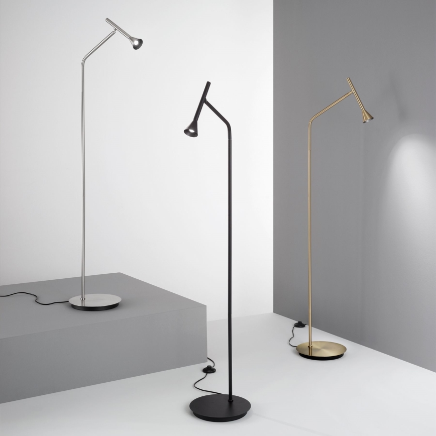 Ideal Lux - LED gulvlampe DIESIS LED/4,5W/230V CRI 95 guldfarvet