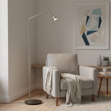 Ideal Lux - LED gulvlampe DIESIS LED/4,5W/230V CRI 95 mat krom