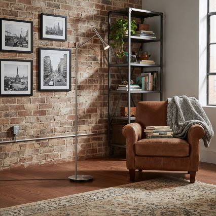 Ideal Lux - LED gulvlampe DIESIS LED/4,5W/230V CRI 95 mat krom