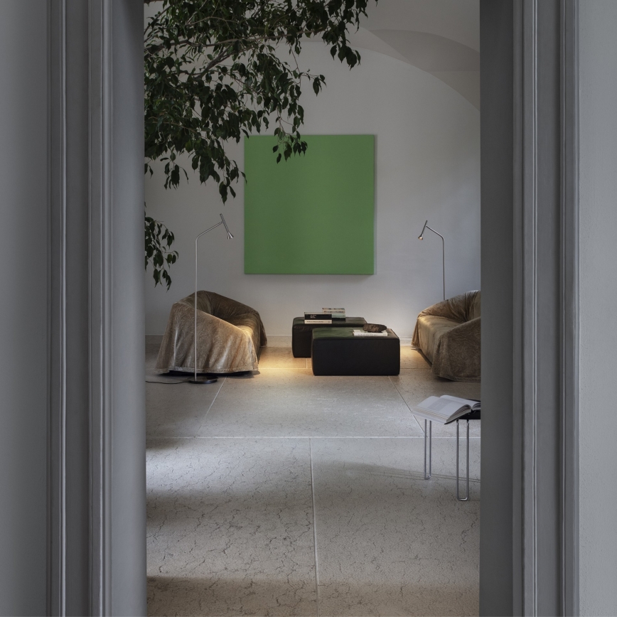 Ideal Lux - LED gulvlampe DIESIS LED/4,5W/230V CRI 95 mat krom